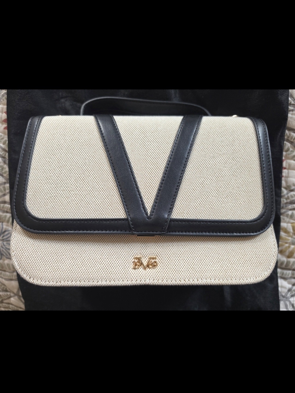 Versace 19V69 / 19V69 Italia Handbag To Crossbody Bag - Canvas & Leather